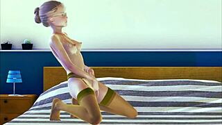 Watch This Teen Masturbate In Stockings!