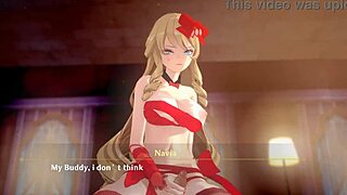 Navia Enjoying Aether All Night In Wild 3D Action.