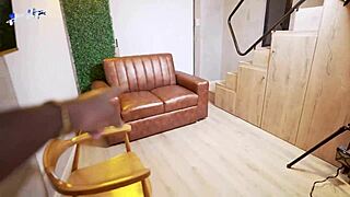 Curvy Rommie PAWG Caught Bent Over, Begs Neighbor for BBC Creampie in Homemade Sex