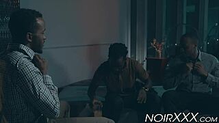 business deal ends with threesome anal fucking