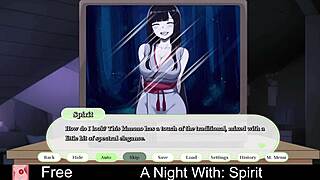 a night with spirit in erotic hentai game