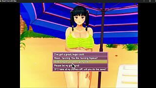 Perfect day for beach fuck with Mya