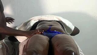 Yoni Massage Therapist Works Pussy Lips of Housewife in Intimate 1on1 Session