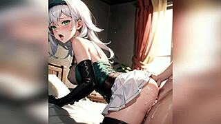 Teen with Big Tits Takes Huge Cock for Deep Creampie