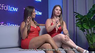 roxie gates and vega lu latinas play with huge toys.