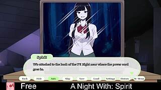 एरोटिक हेंताई गेम में स्पिरिट संग रात