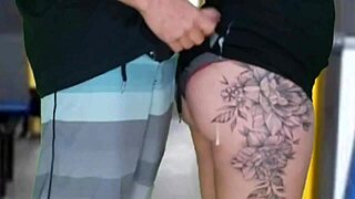 Public Bus Madness! Man Rubs Brunette Until He Finishes on Her!