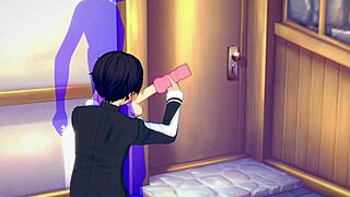 Kirito gives a handjob in Sword Art Online?