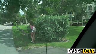 Eliana Rose, a low-key freak, hops on the bus for shaved missionary and blowjob.