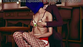 Cute 3d lesbian girls in pantyhose anime