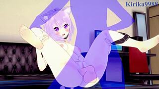 i can’t get enough of inugami korone and nekomata okayu wild hentai sex