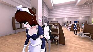 I'm sneaking around with Serika-san exposing in a naked coat outdoors.