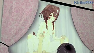 i can’t get enough of inugami korone and nekomata okayu wild hentai sex