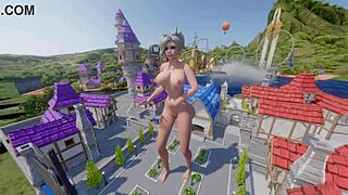 Tall mercy grows huge in blizzard world kinky crossdressing anime