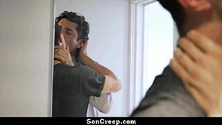 omg stepson can't stop riding stepdad's cock, total soncreep vibe! 😳