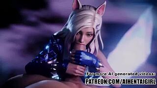 League of Legends Ahri Loves to Make You Cum in Uncensored Hentai AI