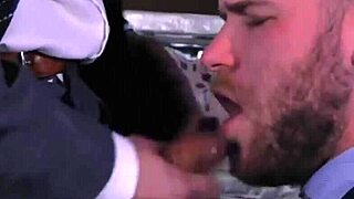 Wow! Classy Businessmen Get Wet Blowjobs and Rough Anal Action