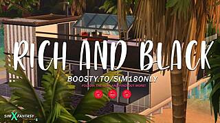 Rich and black polliana demure enjoys a fun cartoon adventure with big surprises 😊