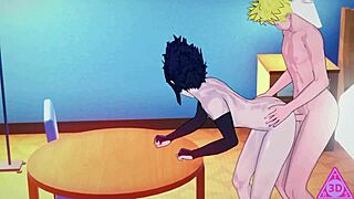 Naruto Sasuke hentai has wild sex!!