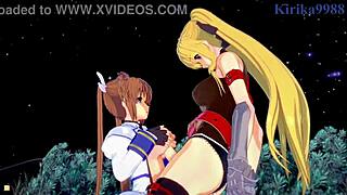 I love watching Fate Testarossa and Nanoha Takamachi in intense lesbian and futanari hentai scenes