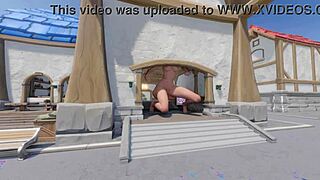 Tall mercy grows huge in blizzard world kinky crossdressing anime