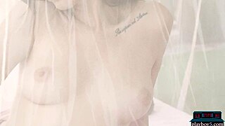 Slim teen blonde hailey afton strips as canadian playboy model.