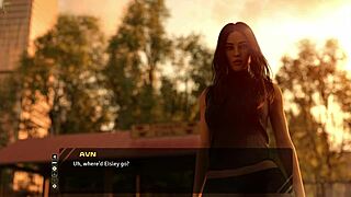 stunning brunette in hentai game talks about old taboo days