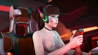 d va's wild space adventure with a monster cock mission.