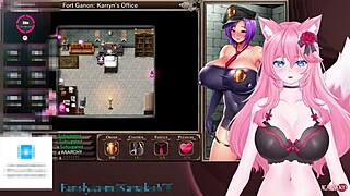 horny catgirl kanakovt gets vibed, teased, then rides sex machine to cum for fans!