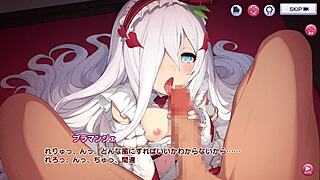 Intense hentai game action with wild anime characters in bra manje 1