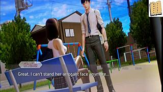 Exciting academy game in anime style