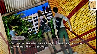 Exciting academy game in anime style