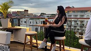 blowjob in restaurant