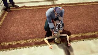 Wild sex unfolds in throne room for Warcraft parody