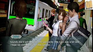 Exciting academy game in anime style