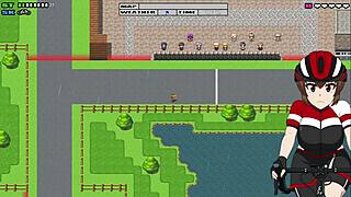 Girl lifts her shirt while watching a class - flash cycling ride 2 - part 3.