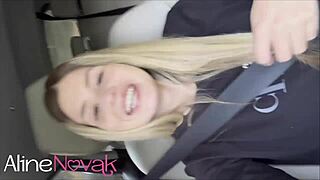 hey, busty blonde thought she’d pick flowers but dude had other plans, slamming her pussy and finishing with a creampie