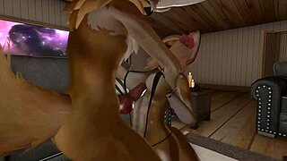 dream furry yiff turns a casual date into wild doggystyle action