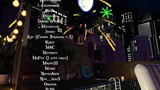 Catgirl Craves Hard Cock and Gets Creampied Before Fireworks Show