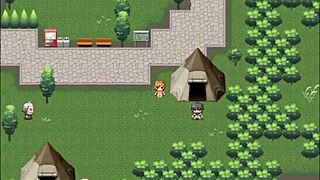 Wife strips naked in park for cum shower from beggar in hentai game part 7.