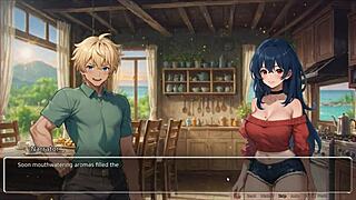 i'm playing this hentai game, my cute gf confesses exhibitionist stuff with huge tits