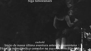 casada se exibe na rua com corno voyeur filma