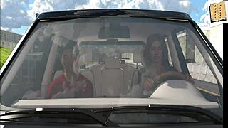 Hey, check out this wife and stepmother in an erotic game with big tits