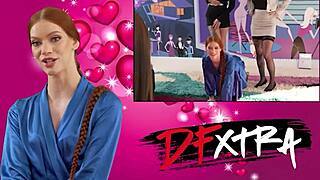 College waitress leana lovings gets foot massage and intense encounter with monster cock