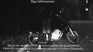 casada se exibe na rua com corno voyeur filma