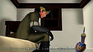 The hero battles the demon king's four heavenly kings in femdom hentai