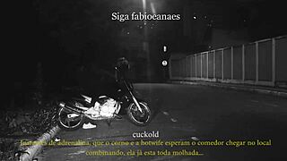 casada se exibe na rua com corno voyeur filma