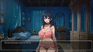i'm playing this hentai game, my cute gf confesses exhibitionist stuff with huge tits