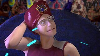 Crazy 3D threesome with busty girls and cocks