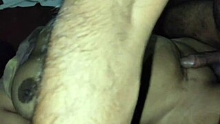 Desi couple engages in fucking in sitting position, husband and wife with beautiful tits